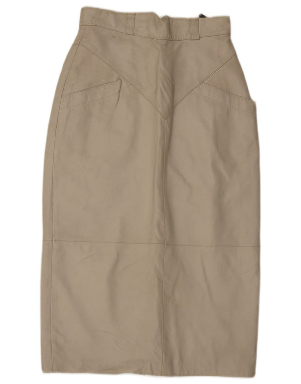 Gonna midi in pelle da donna C&A EU 40 Media W28 Pelle beige
