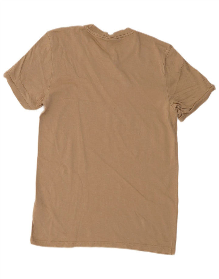 T-shirt Adidas da uomo Top Small Beige Colourblock in cotone