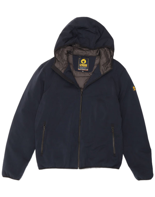 Ciesse Piumini Giacca imbottita con cappuccio da uomo UK 44 2XL Poliestere blu navy