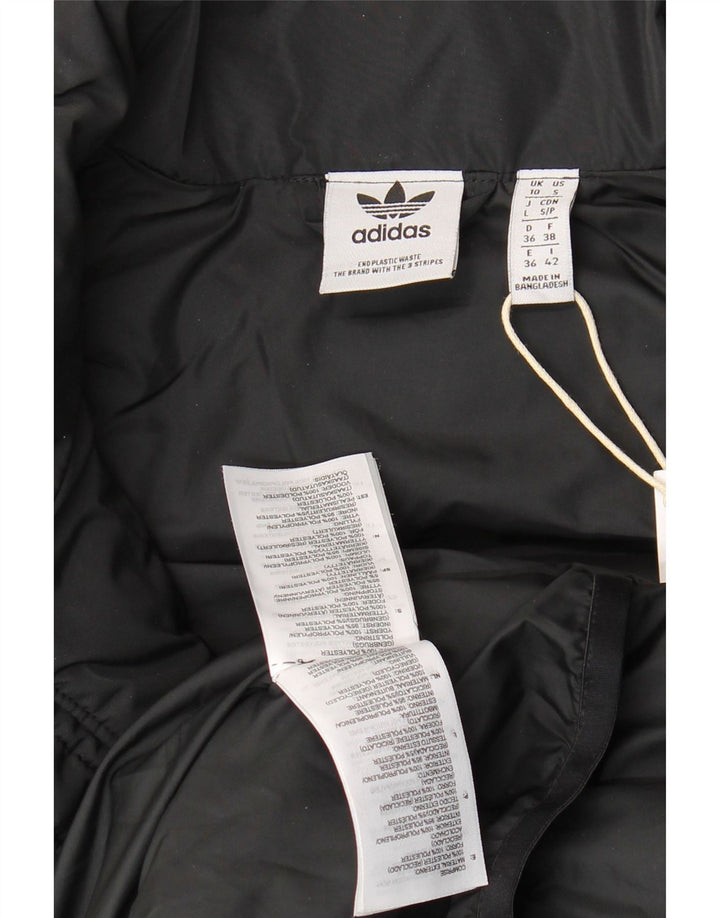 ADIDAS Womens Oversized Padded Gilet UK 10 Small Black Polyester