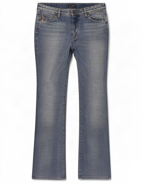 Armani Jeans Bootcut da donna W31 L33 Blu Cotone