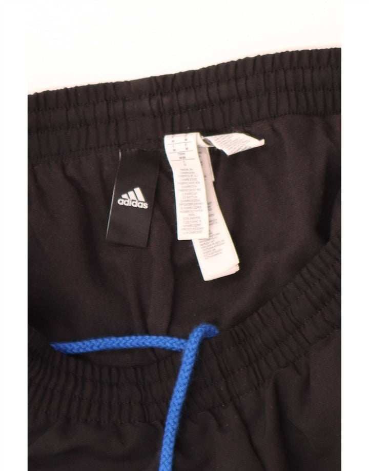 Pantaloni da tuta da uomo Adidas Joggers medio poliestere nero