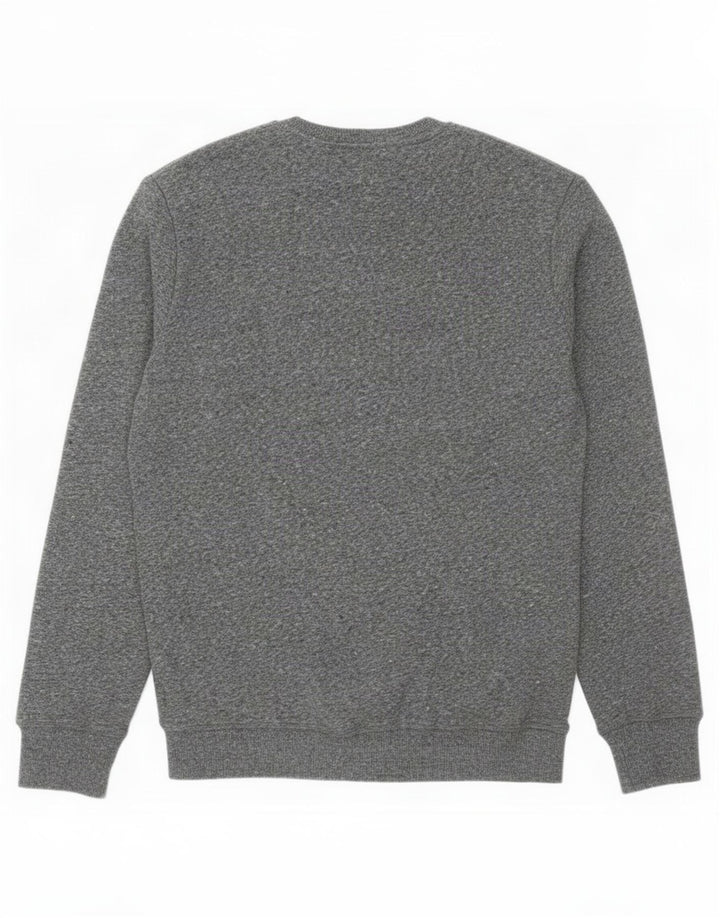 Felpa da uomo Superdry Maglione grande cotone chiazzato grigio