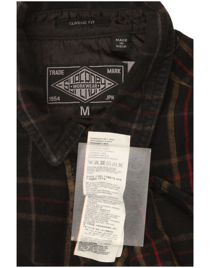 Camicia da uomo in flanella dal taglio classico Superdry, motivo a quadri multicolore medio
