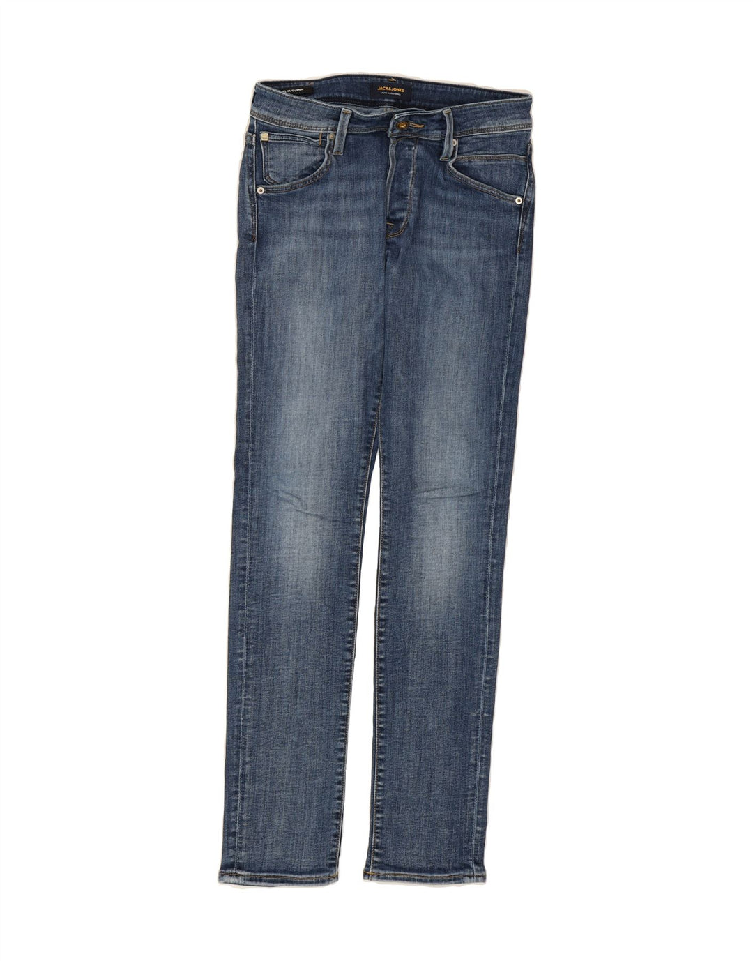 JACK & JONES Mens GLENN Slim Jeans W28 L32 Blue Cotton Vintage Jack & Jones and Second-Hand Jack & Jones from Messina Hembry 