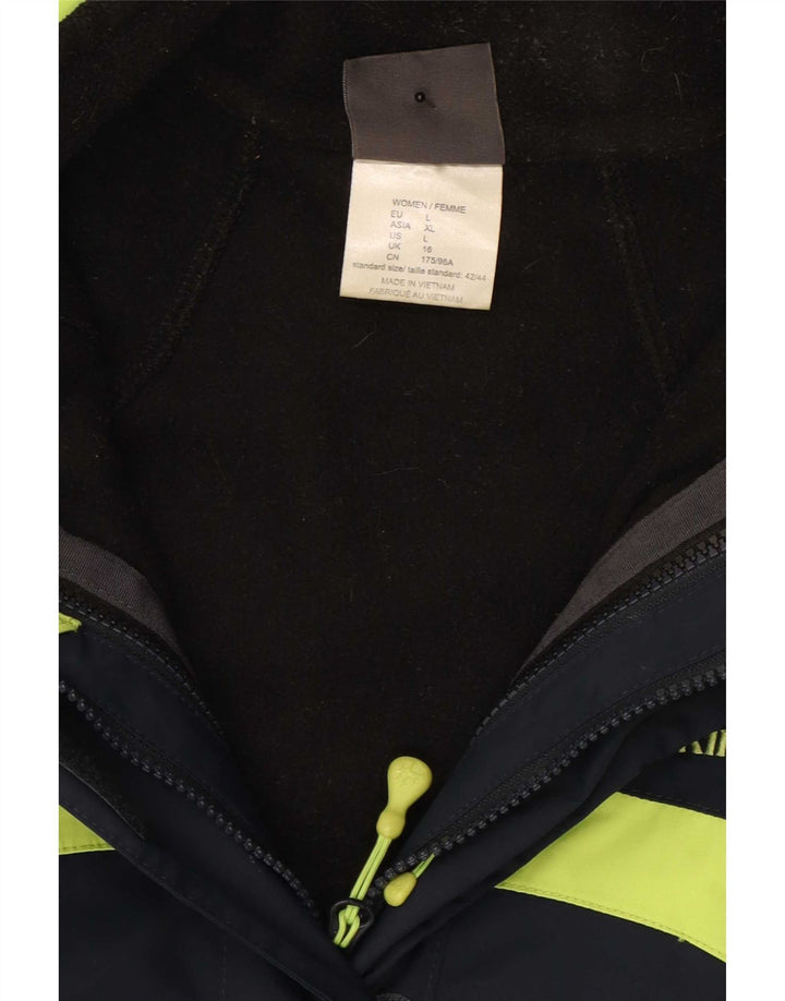 Giacca a vento da donna Jack Wolfskin UK 16 Large Blu Navy Colourblock