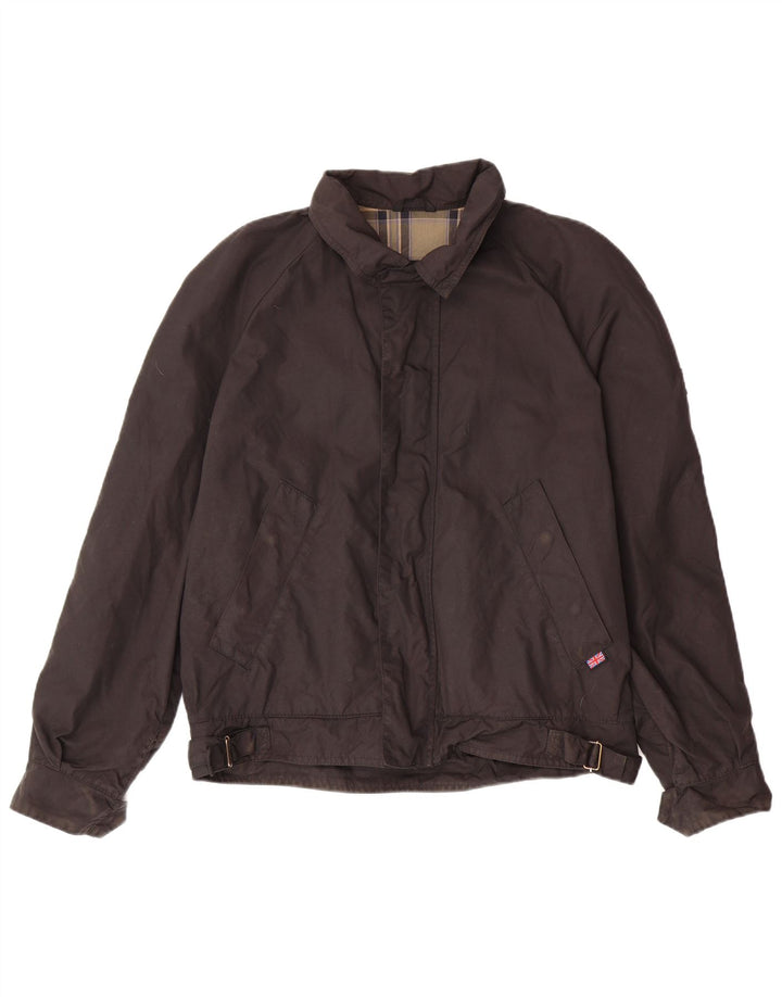 BELSTAFF Mens Bomber Jacket UK 38 Medium Black Nylon