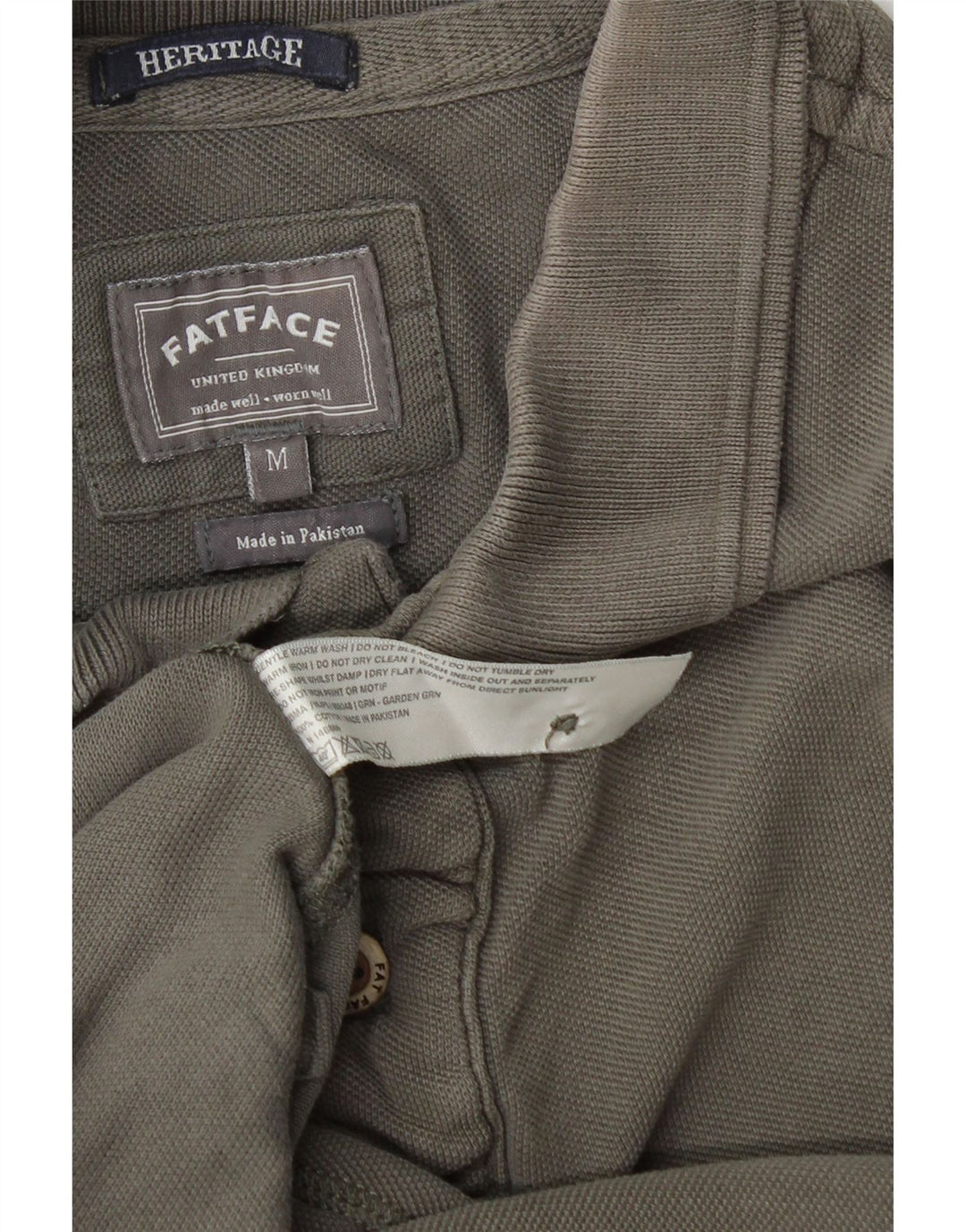 Polo Heritage da uomo Fat Face in cotone grigio medio