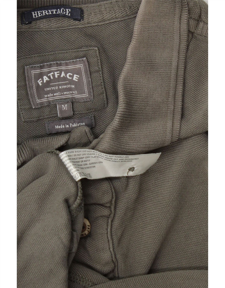 Polo Heritage da uomo Fat Face in cotone grigio medio