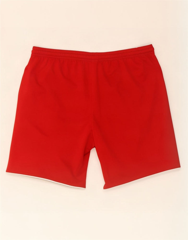 Pantaloncini sportivi Adidas da uomo piccoli in poliestere rosso