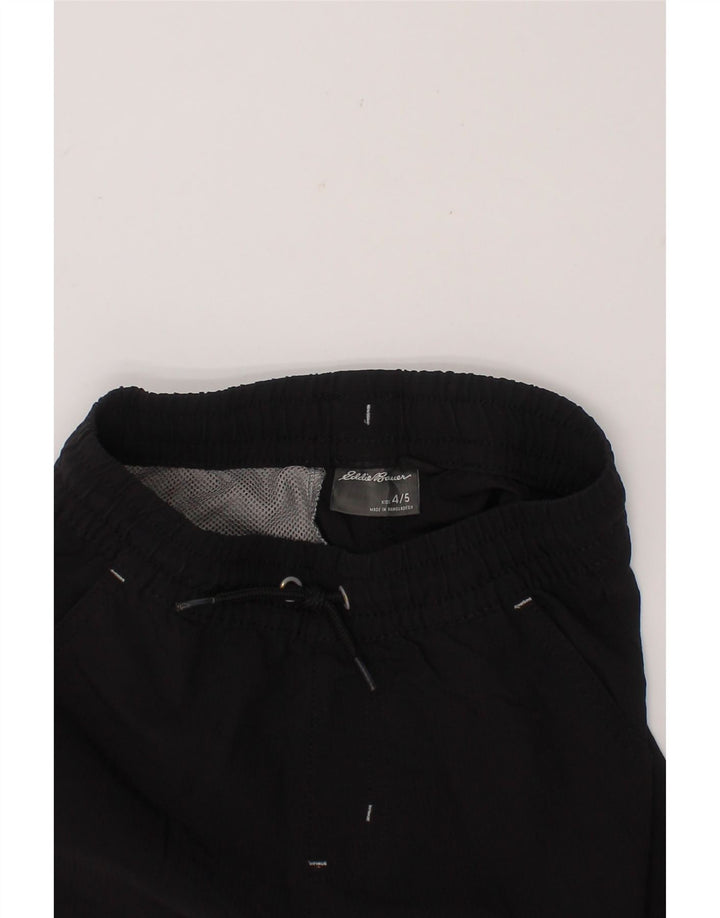 EDDIE BAUER Boys Sport Shorts 4-5 Years  Black Polyester Vintage Eddie Bauer and Second-Hand Eddie Bauer from Messina Hembry 