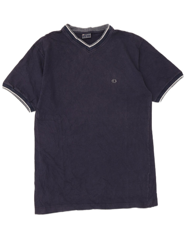 T-shirt da uomo Champion Top XL in cotone blu navy