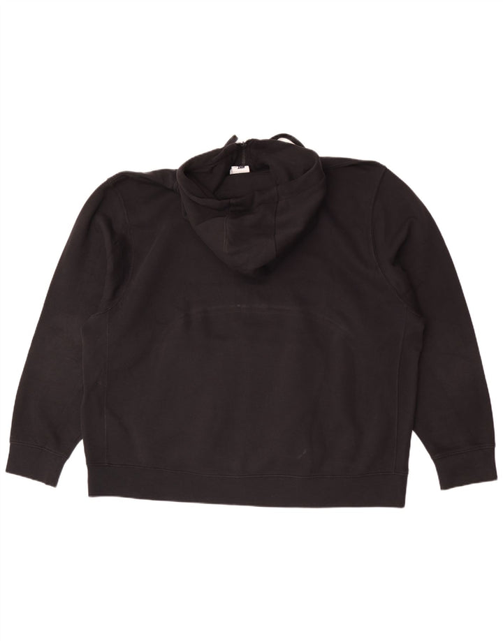 Felpa con cappuccio e zip da uomo Nike 2XL cotone nero
