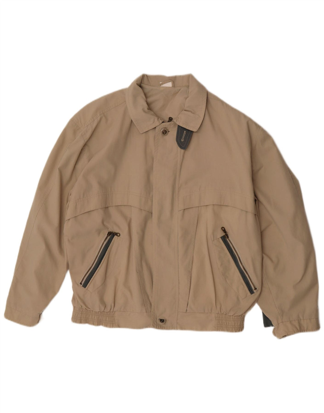 Giubbotto bomber vintage da uomo UK 42 XL poliestere kaki