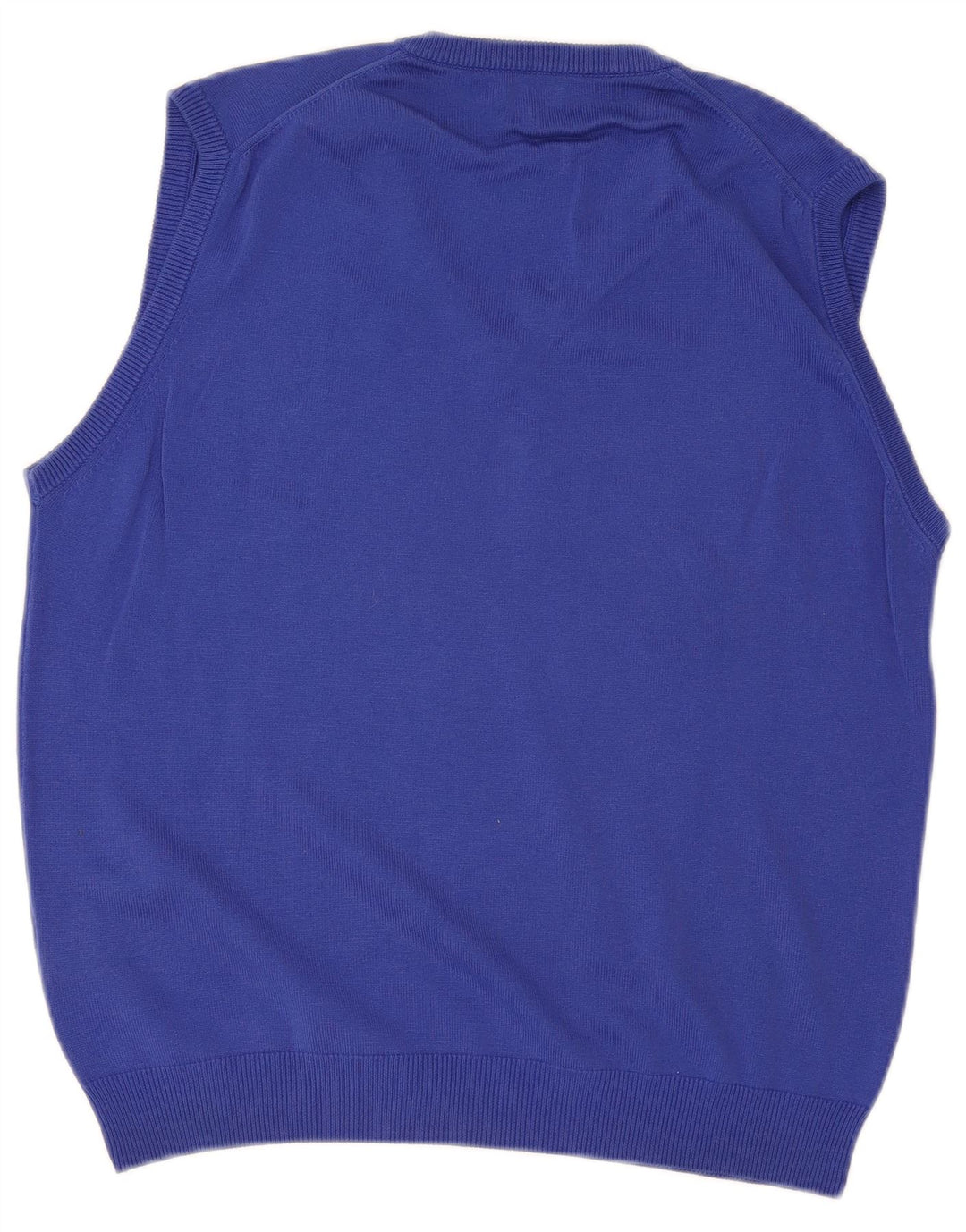 Henry Cottons Mens Vest Tank Top Large Blue Cotton