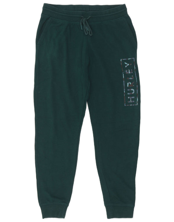 Pantaloni da tuta con grafica Hurley da uomo Joggers in cotone verde medio