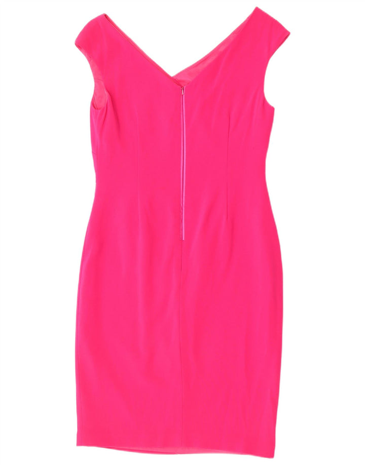 Abito tubino senza maniche da donna Coast UK 12 Triacetato rosa medio