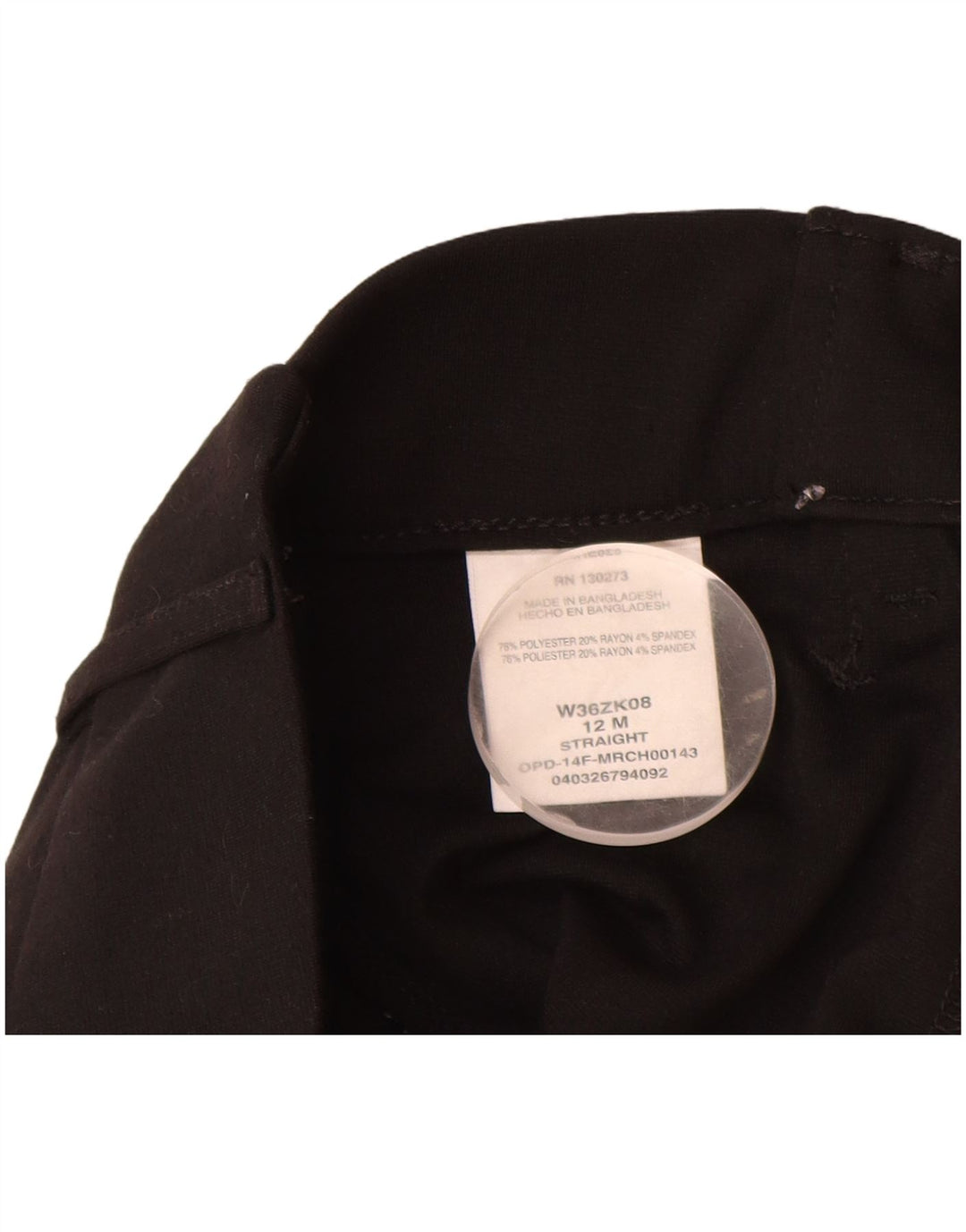 Pantaloni casual da motociclista Lee da donna US 12 Large W32 L32 poliestere nero