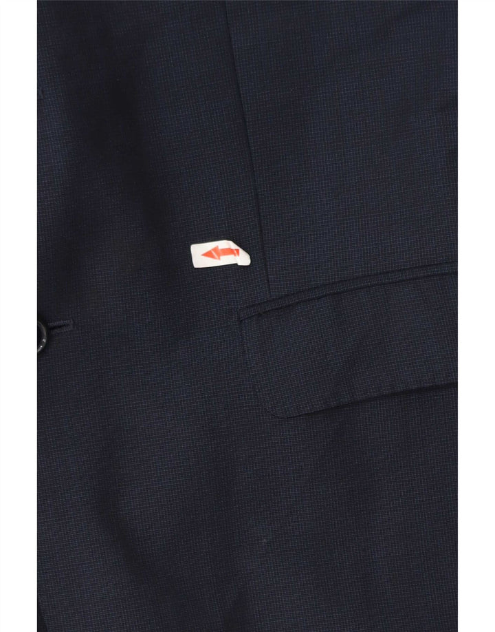 Giacca blazer da uomo a 2 bottoni Massimo Dutti IT 48 media lana blu navy