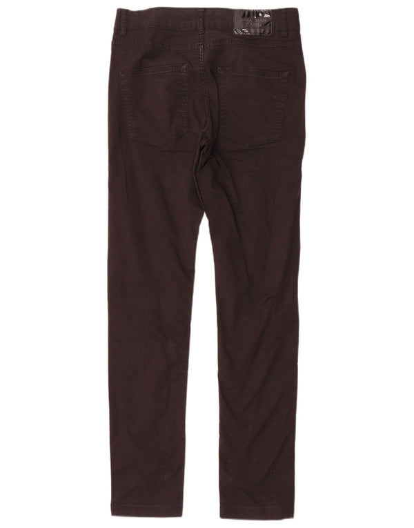 Pantaloni casual slim da uomo Zara EU 38 Small W30 L30 cotone nero