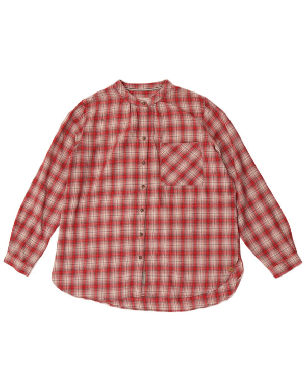 Camicia in flanella da donna Camel Active UK 14 Cotone a quadri rosso medio
