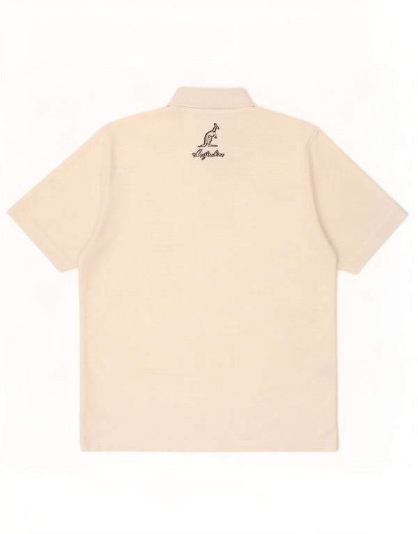 Polo da uomo AUSTRALIAN L'ALPINA piccola bianca in poliestere