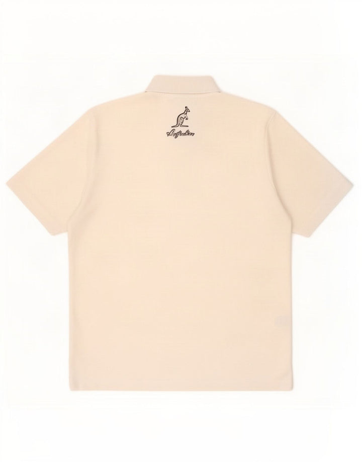 Polo da uomo AUSTRALIAN L'ALPINA piccola bianca in poliestere