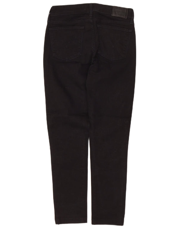 LEVI'S Womens 711 Skinny Jeans W26 L26 Black Cotton