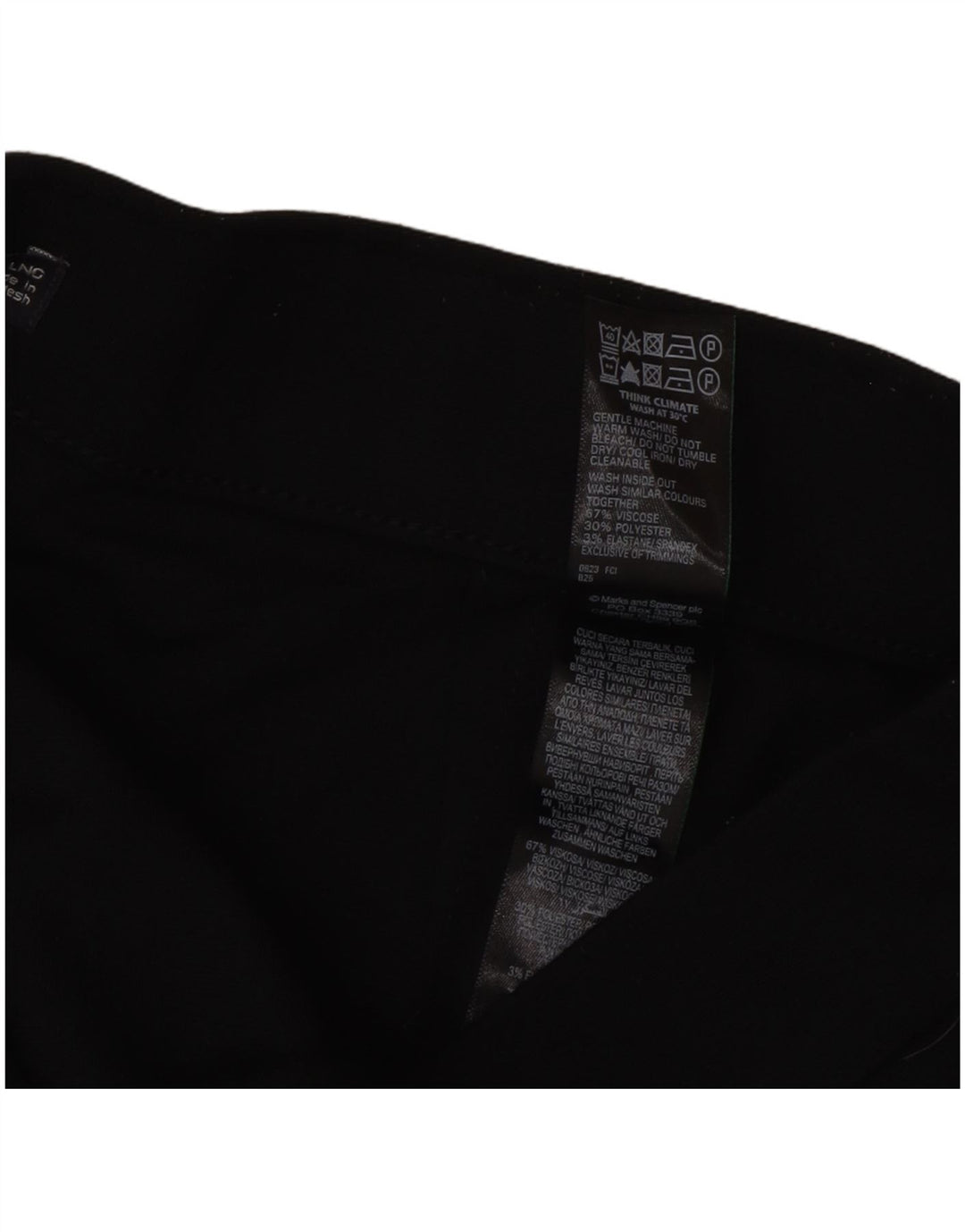 Pantaloni da tuta da donna Marks & Spencer UK 18 XL viscosa nera