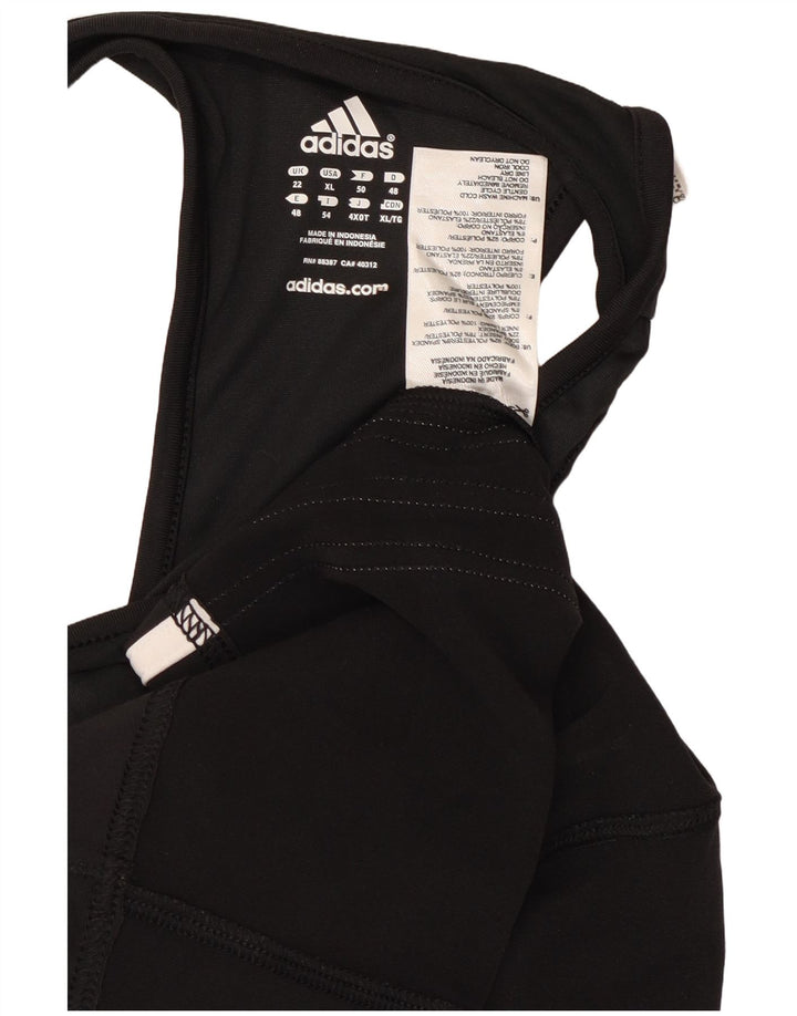 Canotta da donna Adidas UK 22 3XL poliestere nero