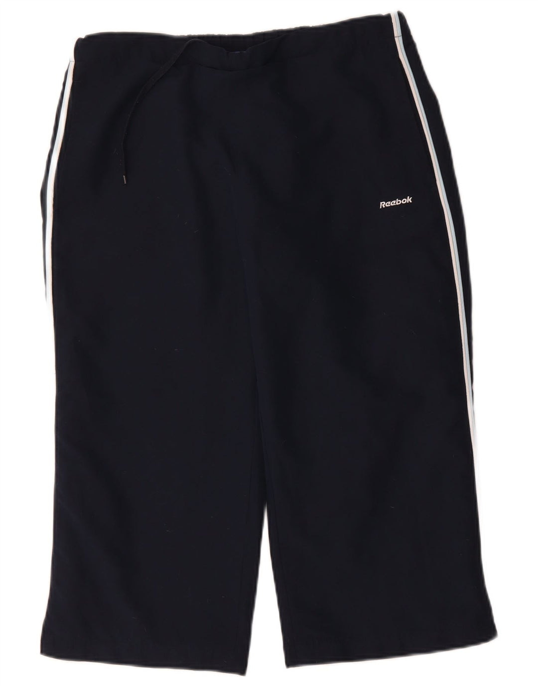 Pantaloni da tuta Reebok da donna Capri UK 12 Medium Blu Navy Poliestere