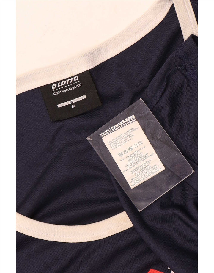Canotta grafica da uomo Lotto Top medio in poliestere blu navy