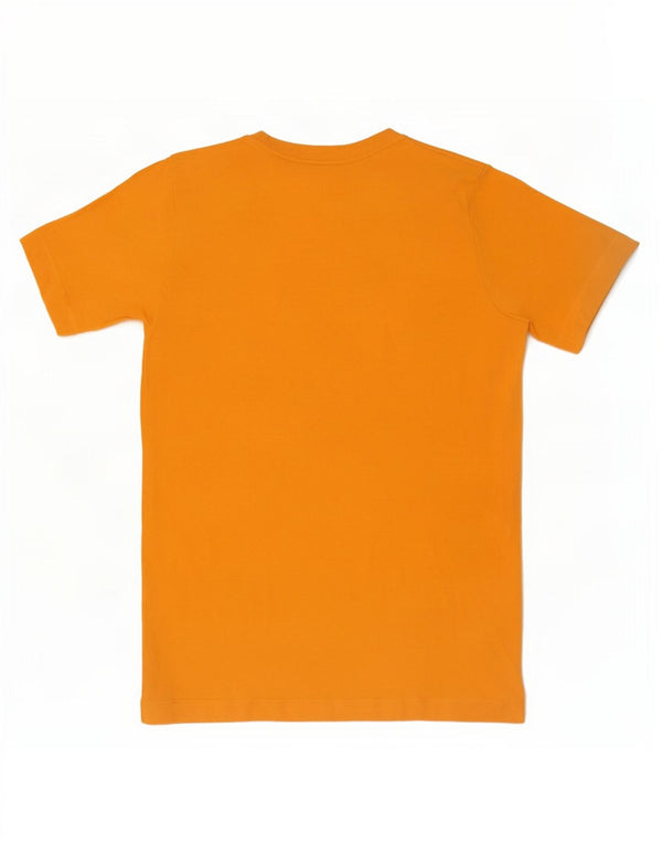 T-shirt grafica da ragazzo Nike Top 10-11 anni in cotone giallo medio