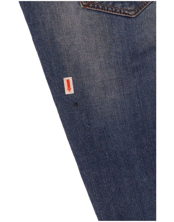 Jeans dritti effetto consumato da donna Fat Face W30 L28 cotone blu