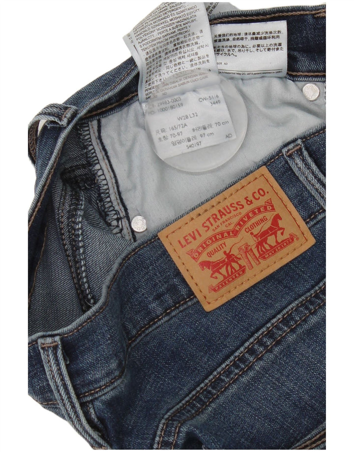 Jeans slim snellenti da donna Levi's W28 L28 cotone blu navy