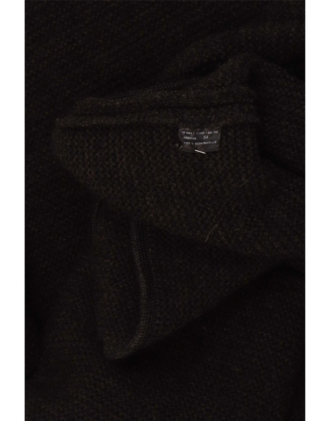 Maglione Gossl da uomo con scollo a V EU 54 XL lana nera