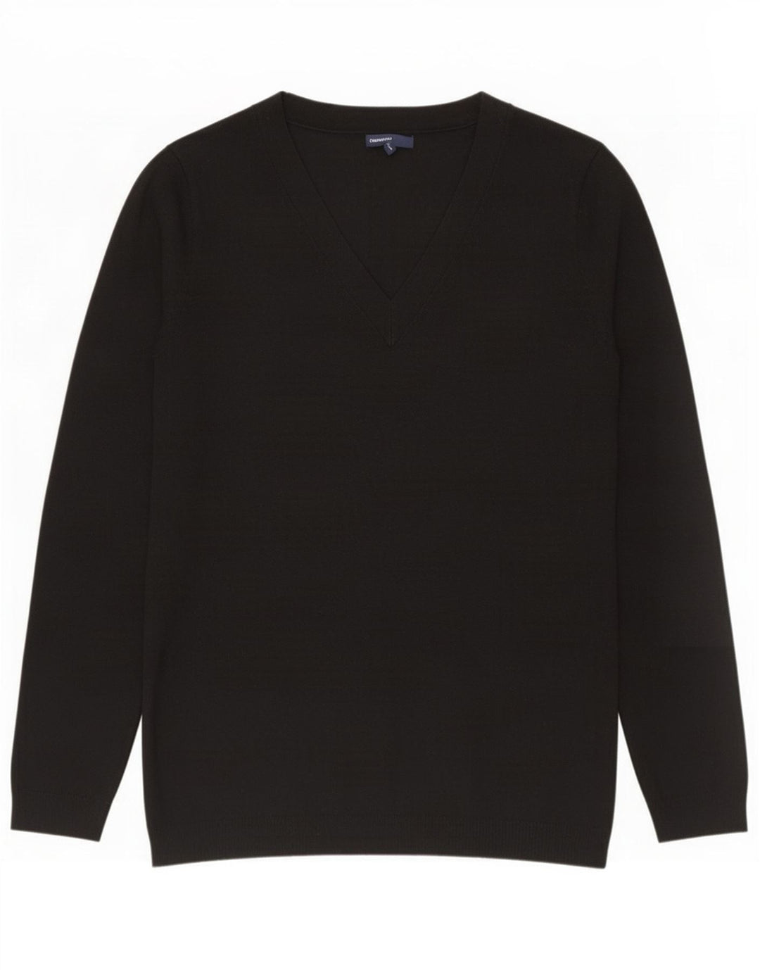 Gap maglione da donna con scollo a V UK 14 grande poliestere nero