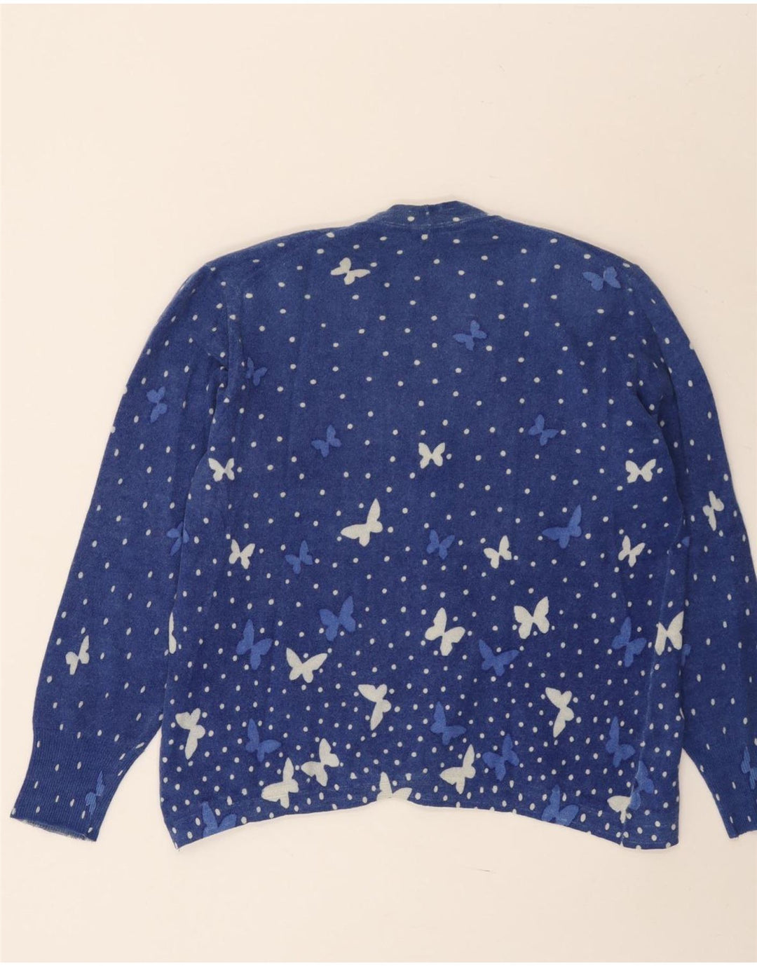 Set gonna 2 pezzi da donna Heron UK 14 medio W34 farfalla maculata blu