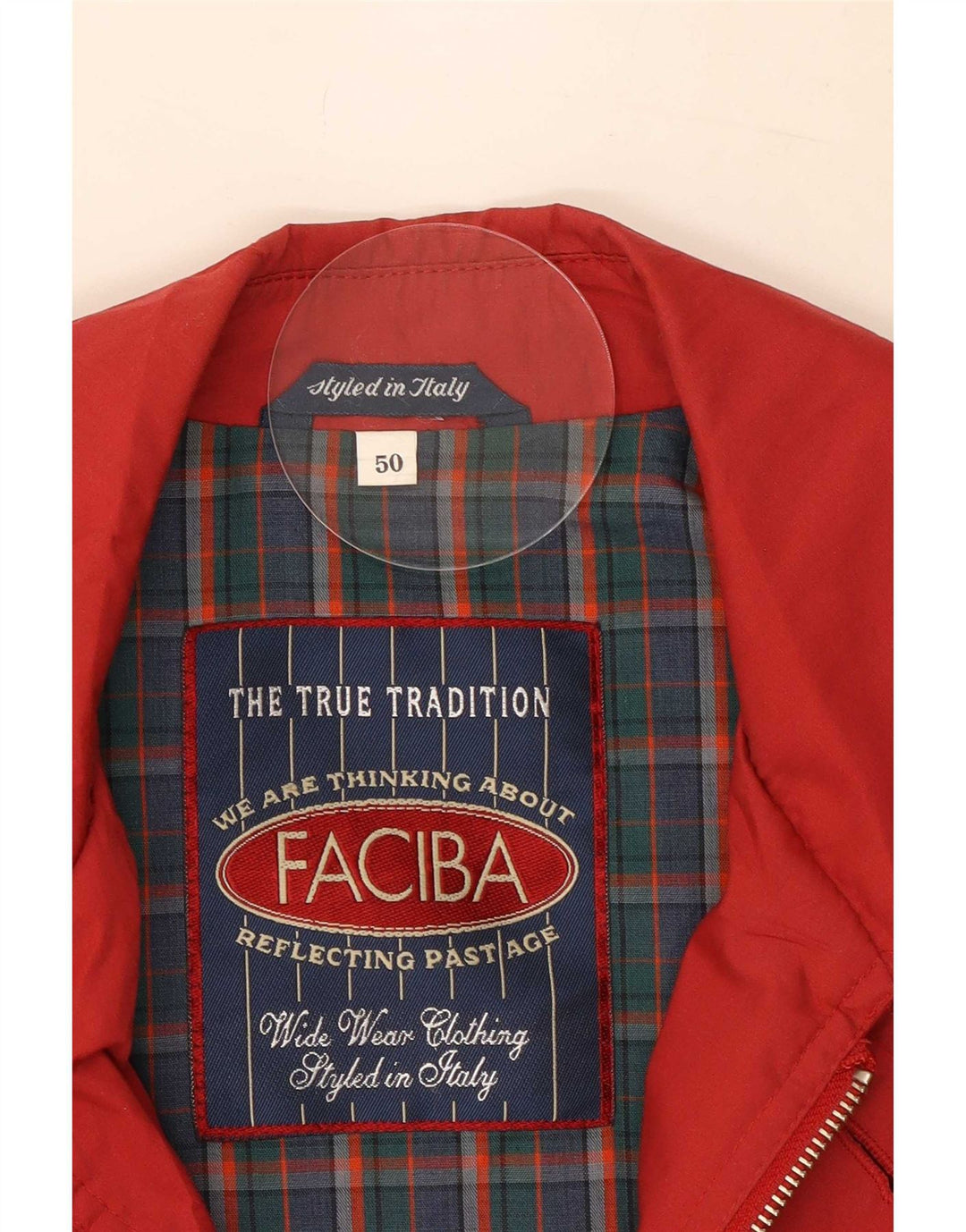 Faciba Giacca utility da uomo IT 50 Large Rosso Poliestere