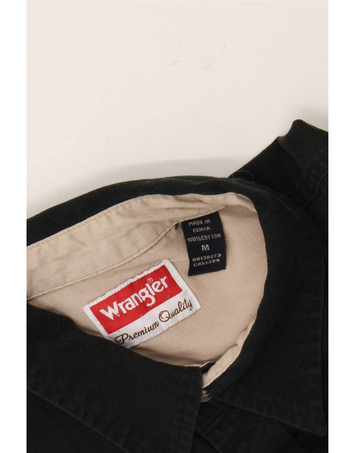 Camicia da uomo Wrangler in cotone nero medio