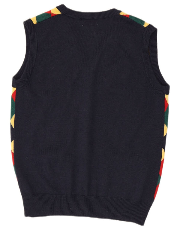 Maglione cardigan oversize da donna vintage US 2 XS multicolore