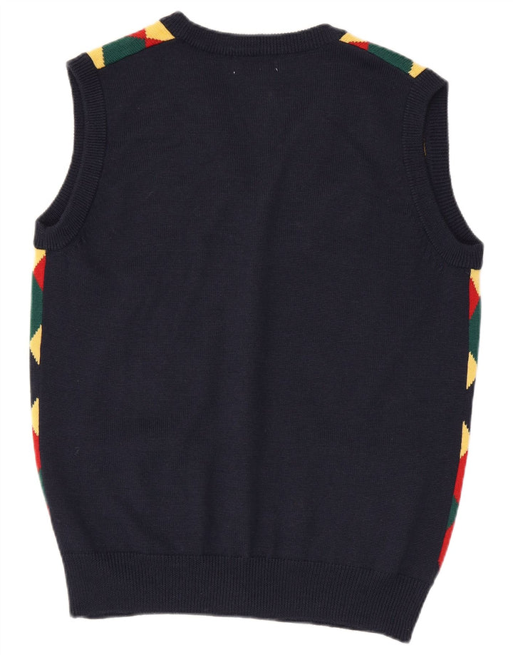 Maglione cardigan oversize da donna vintage US 2 XS multicolore
