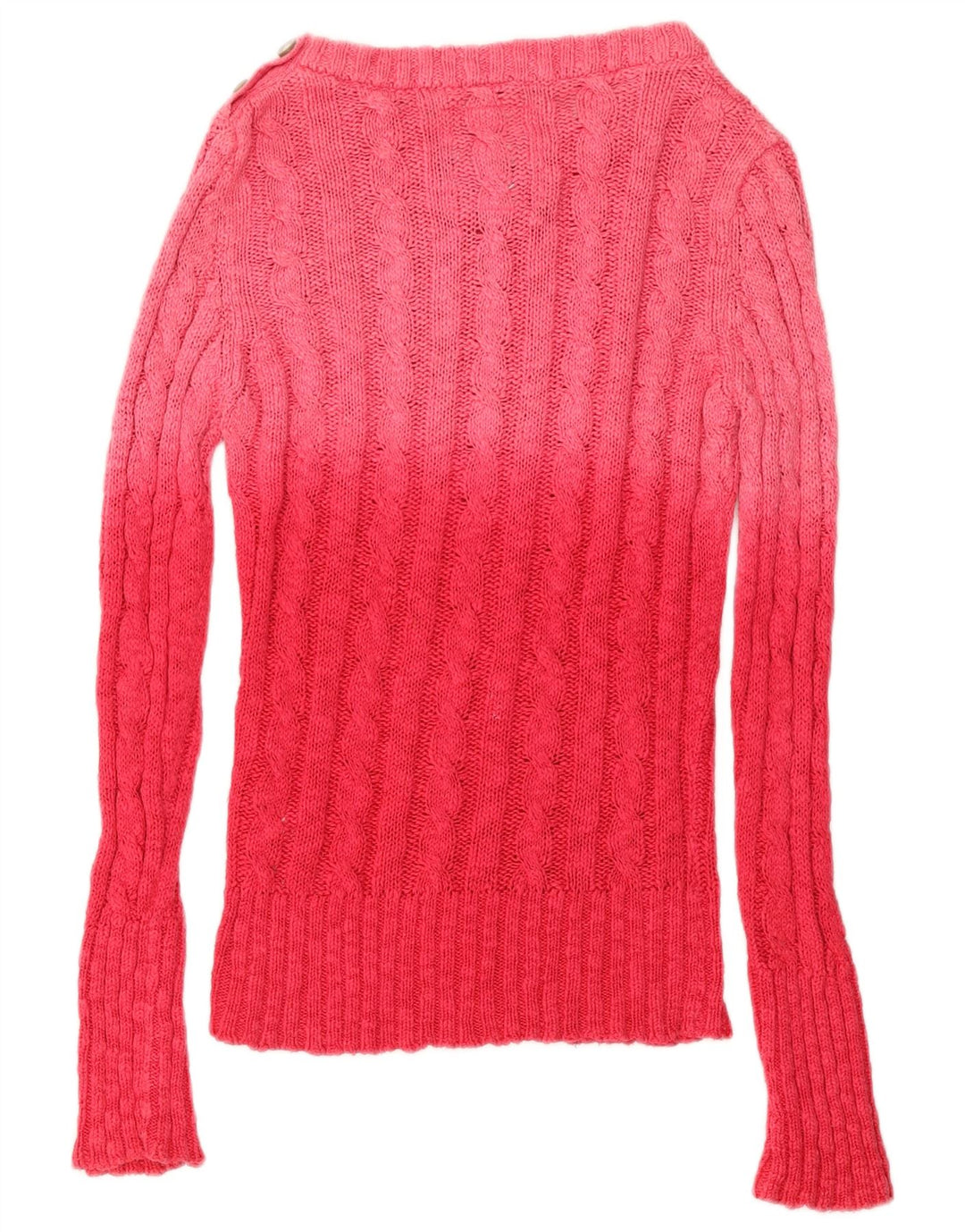 Maglione maglione girocollo da donna Superdry UK 6 XS cotone color block rosa