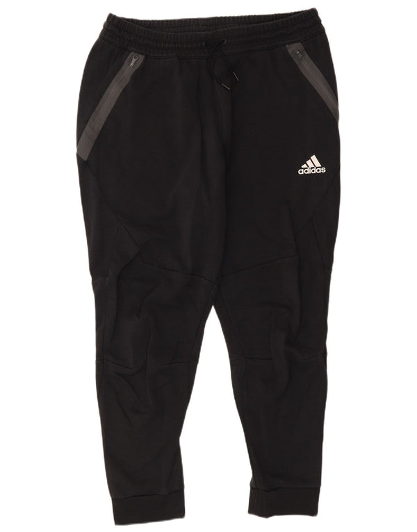 Pantaloni da tuta da uomo Adidas Joggers XL in cotone color block nero