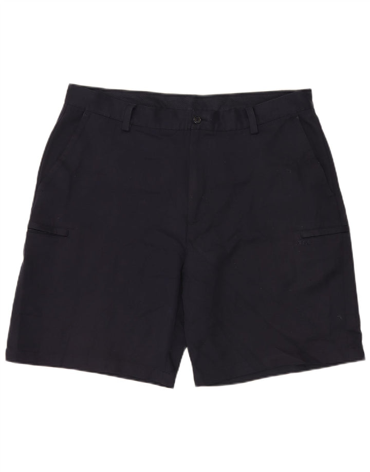 Pantaloncini cargo da uomo IZOD W38 XL poliestere blu navy