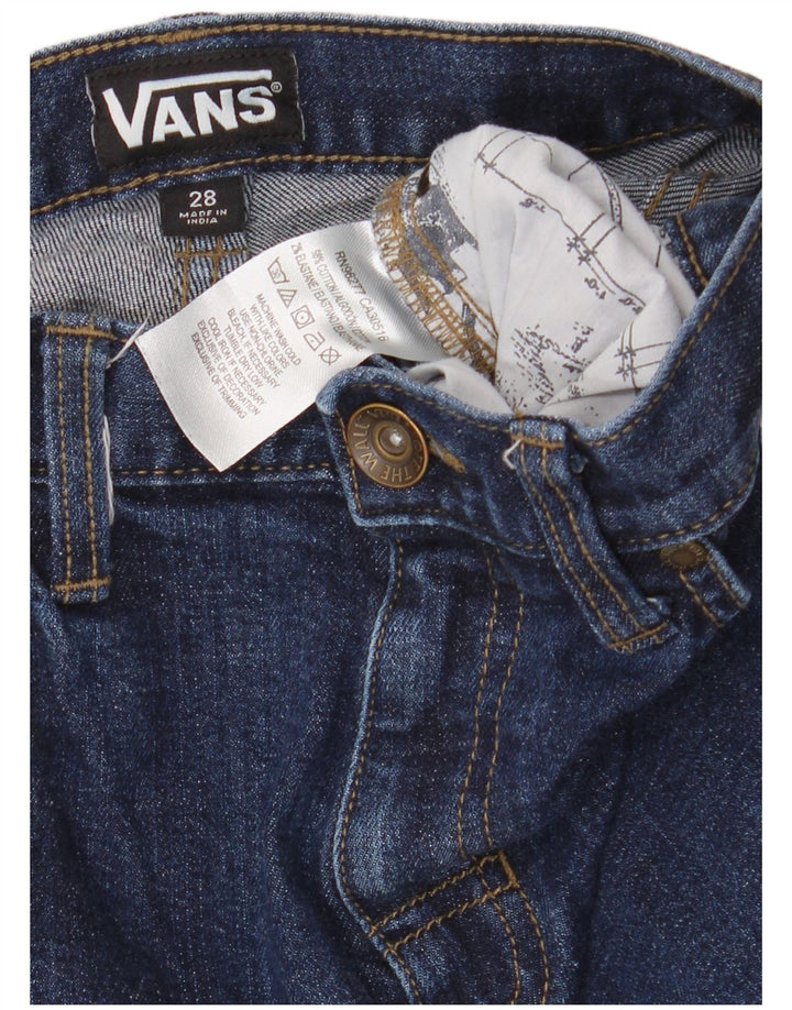Jeans dritti da donna Vans W28 L26 cotone blu navy