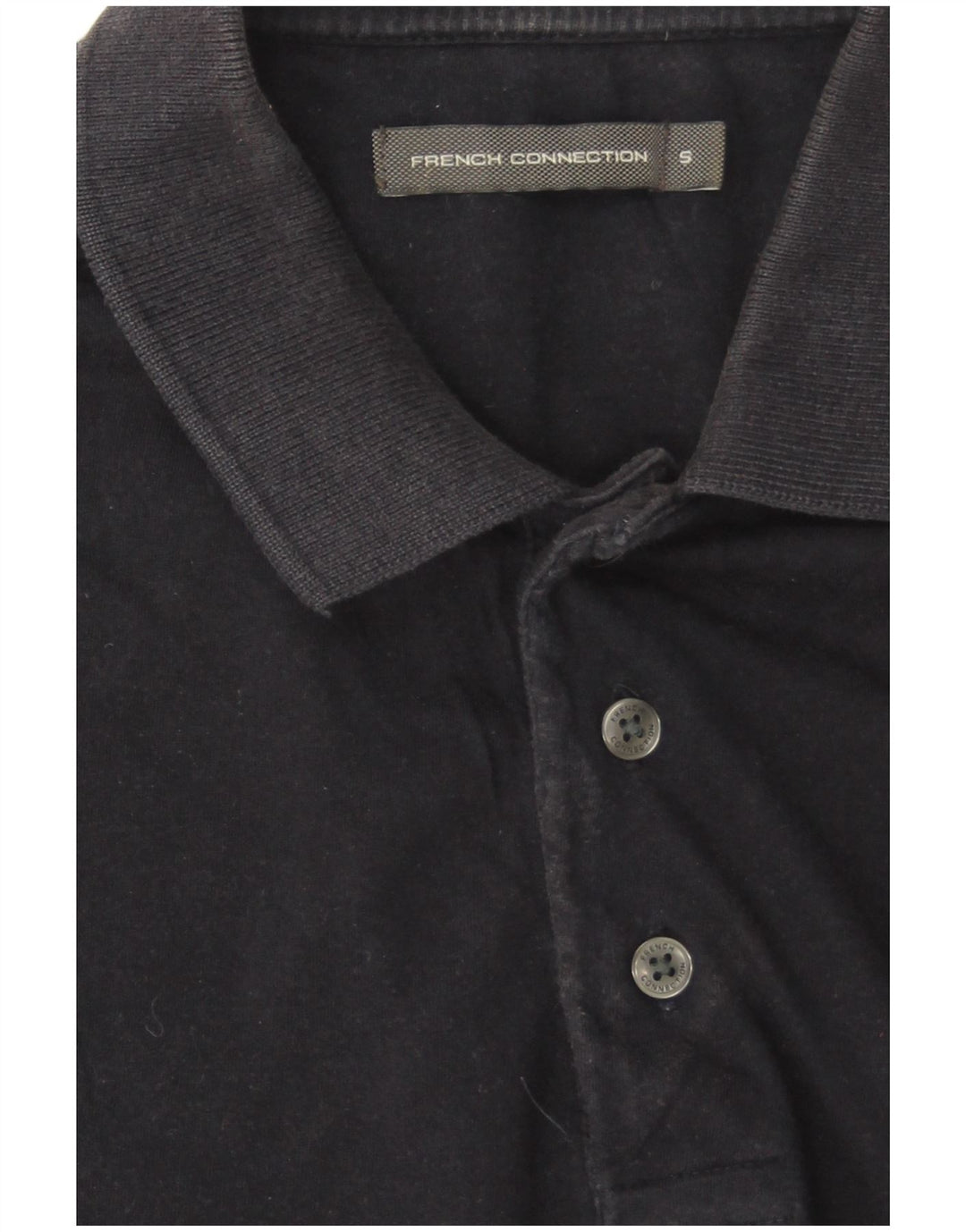 Polo da uomo French Connection piccola in cotone blu navy