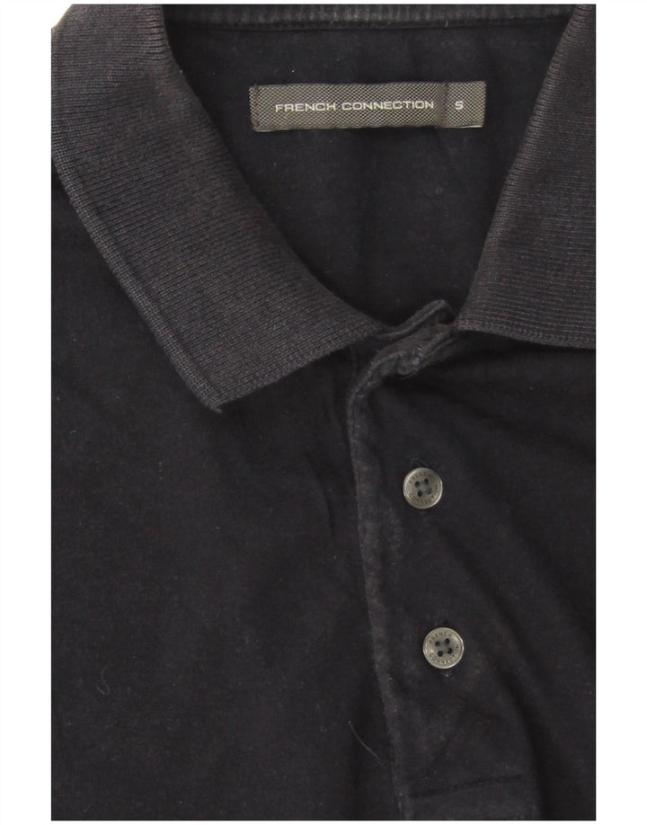 Polo da uomo French Connection piccola in cotone blu navy