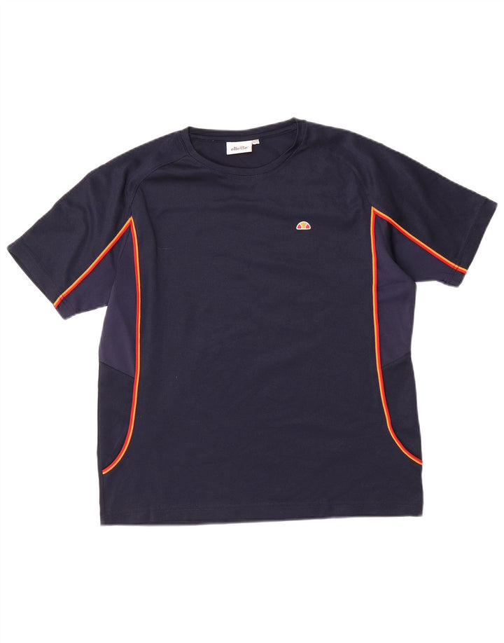 T-shirt da bambino ELLESSE 13-14 anni in poliestere blu navy