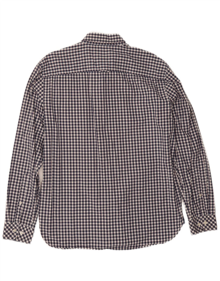 Camicia Joules da uomo dalla vestibilità classica, grande, in cotone a quadretti blu navy